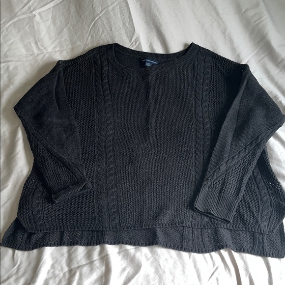 American Eagle Outfitters Sweaters - American Eagle Outfitters Black Cable Knit Sweater